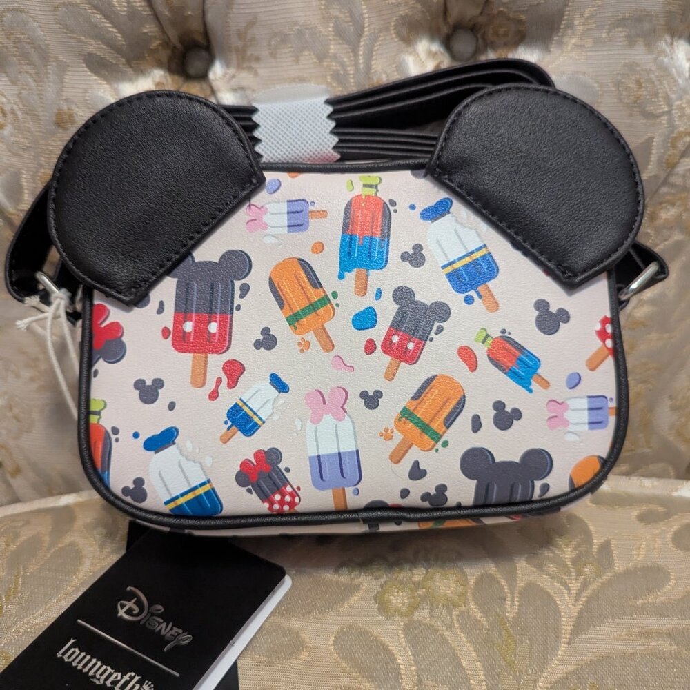 Disney Mickey Fab 5 Popsicle Loungefly Purse with Ears - Picture 2 of 5